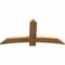 Ekena Millwork Bellingham Rough Sawn Timber Gable Bracket, Western Red Cedar, 60"W x 30"H x 2"D x 6"F, 12/12 Pitch GBW060X30X0206BEL00RWR - alternate 2